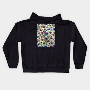 Field of Cornflowers Kids Hoodie